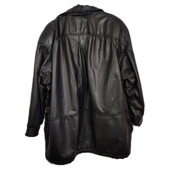 Vtg JACQUELINE FERRAR Leather Jacket XL Men's Thinsulate Long Lined - Picture 3 of 10